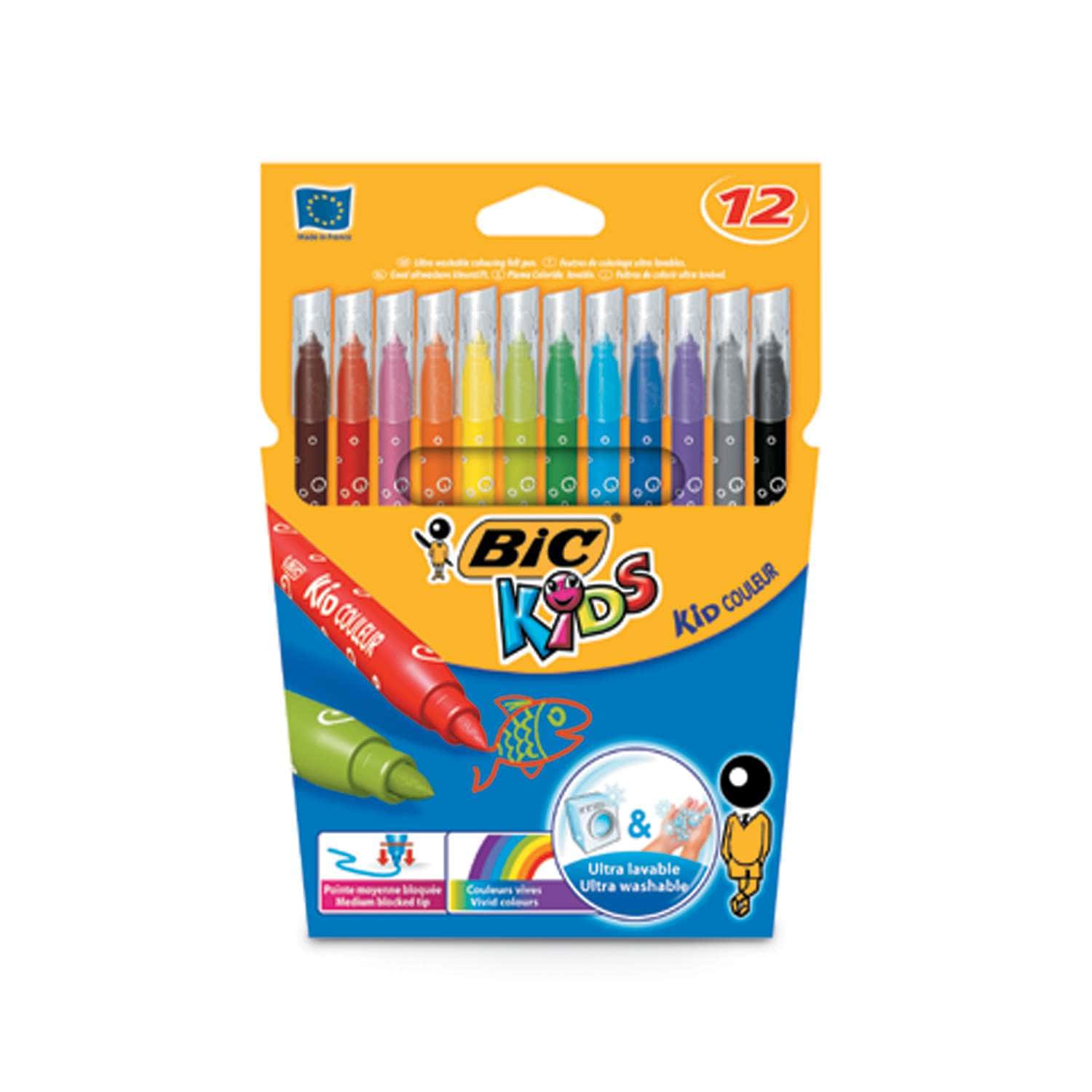 Feutres de coloriage Bic Kids KID COULEUR XL - étui de 12