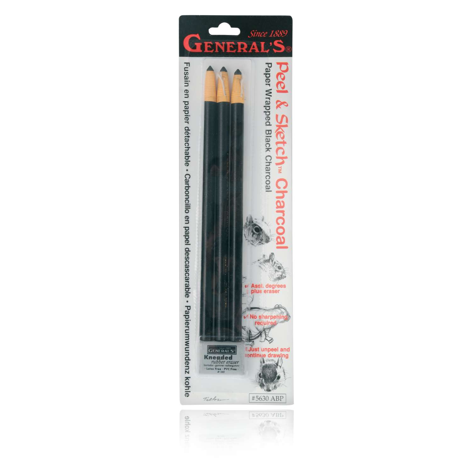 25 Crayons Fusains Naturels PPX 5-8mm - Pour Dessin, Croquis Et Peinture - Longueur 13.5cm