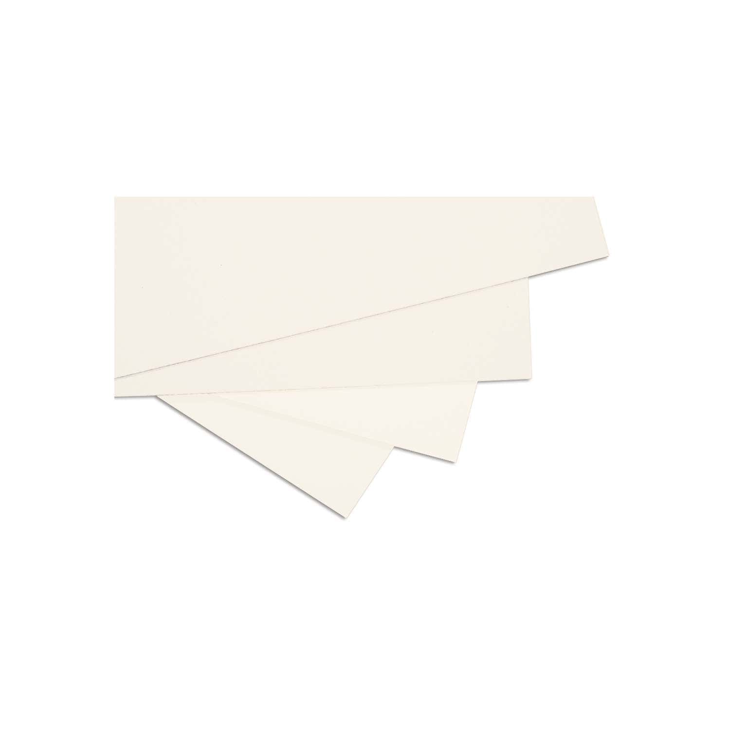 20 Papier cartonné lin - Papier scrapbook - Blanc cassé - Papier cartonné -  30,5 x