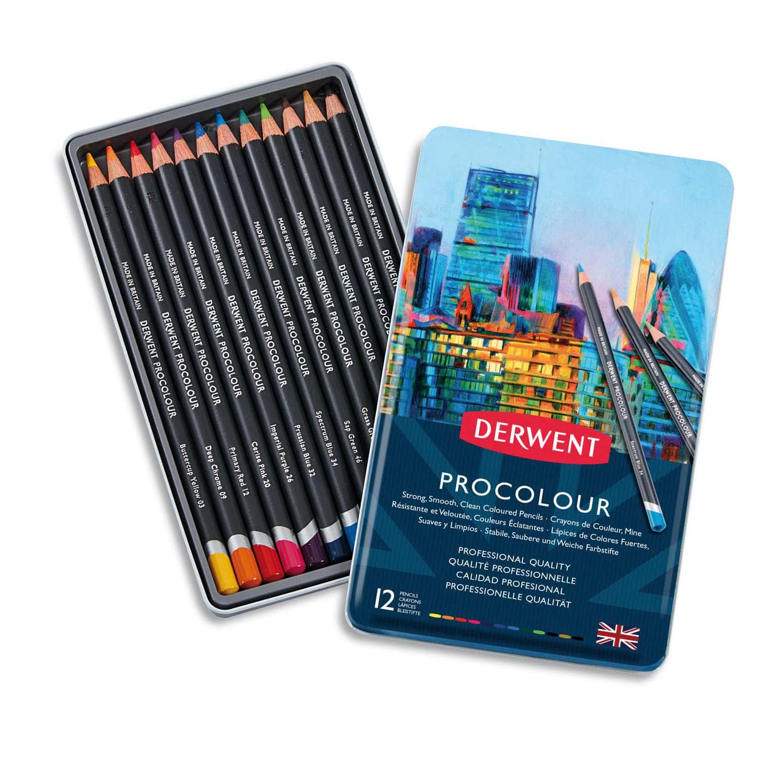 coffret métal 72 crayons de couleur polycolor - denis beaux arts