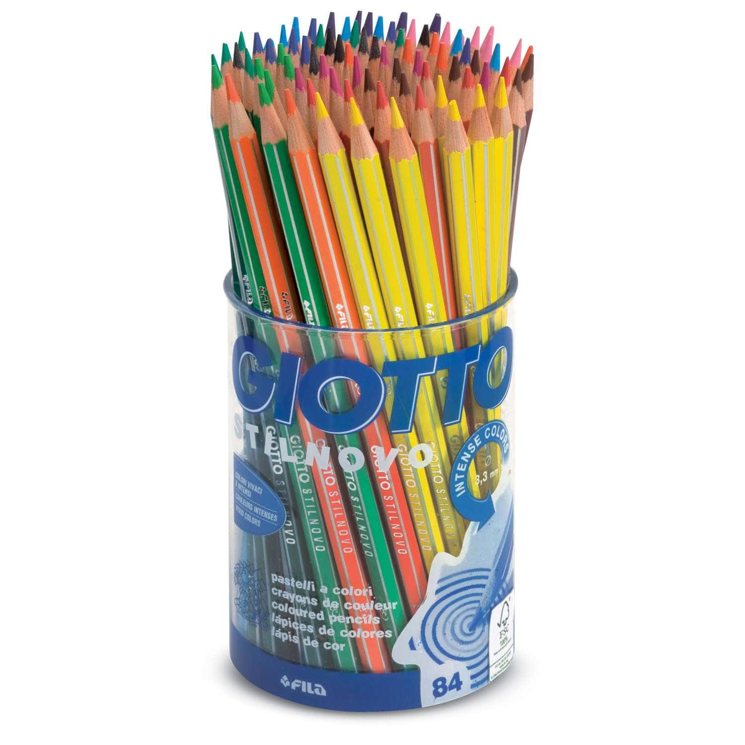 Coffret de crayons de couleur Stilnovo Giotto  Le Géant des Beaux-Arts -  N°1 de la vente en ligne de matériels pour Artistes