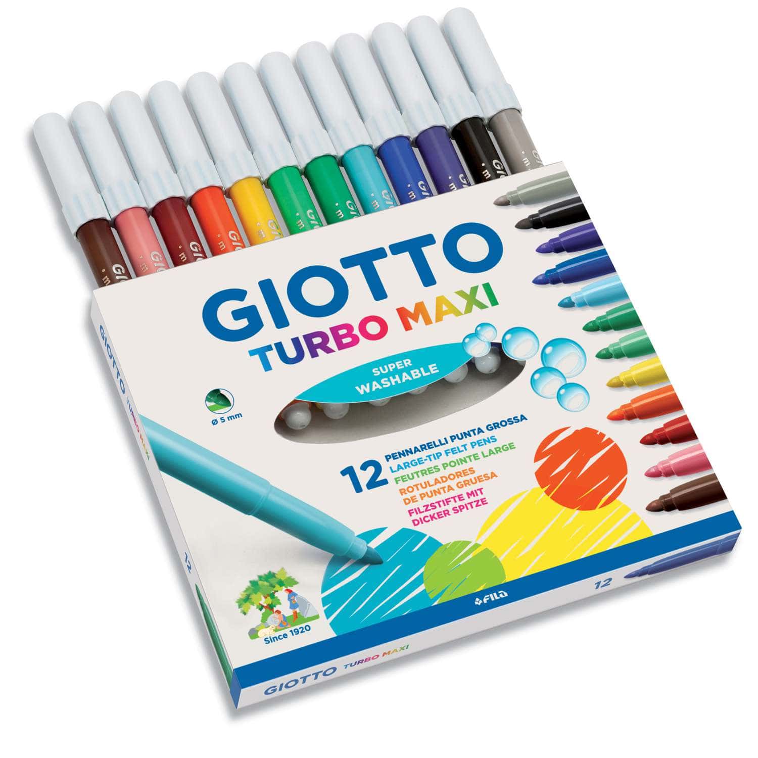Coffret de 48 feutres Turbo Maxi Giotto  Le Géant des Beaux-Arts - N°1 de  la vente en ligne de matériels pour Artistes