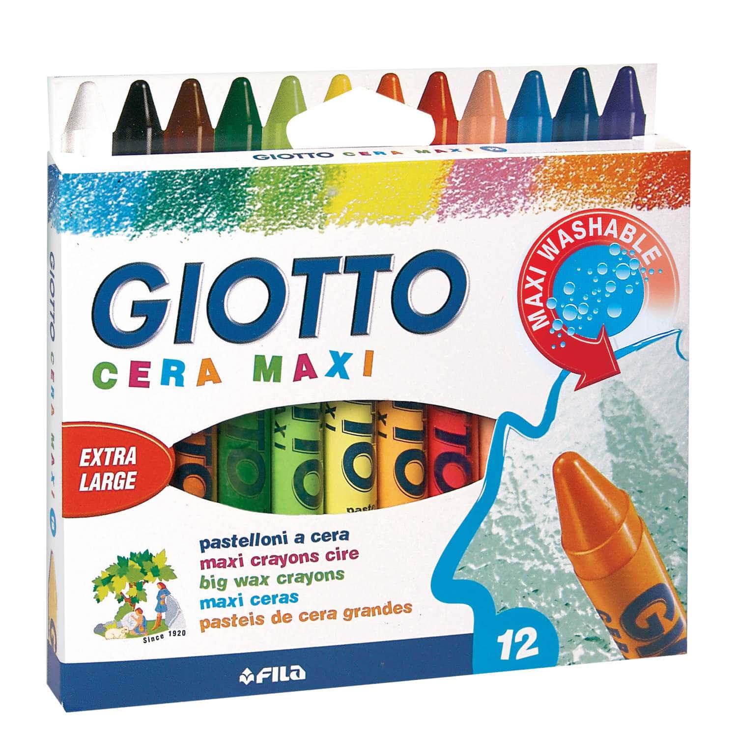 Coffret de crayons à la cire Cera Maxi Giotto