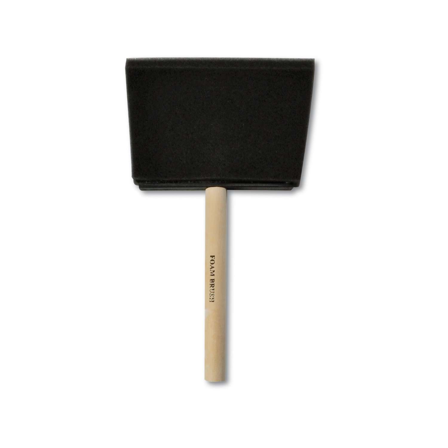20 Pinceaux En Mousse Avec Manche En Bois - 10 De 1,5 Cm Et 10 De 2 Cm, Pour Peinture Acrylique, Bricolage, Enfants