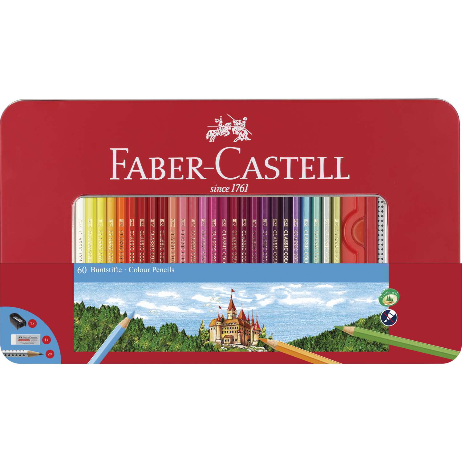 Faber-castell gomme de couleur forme ergonomique