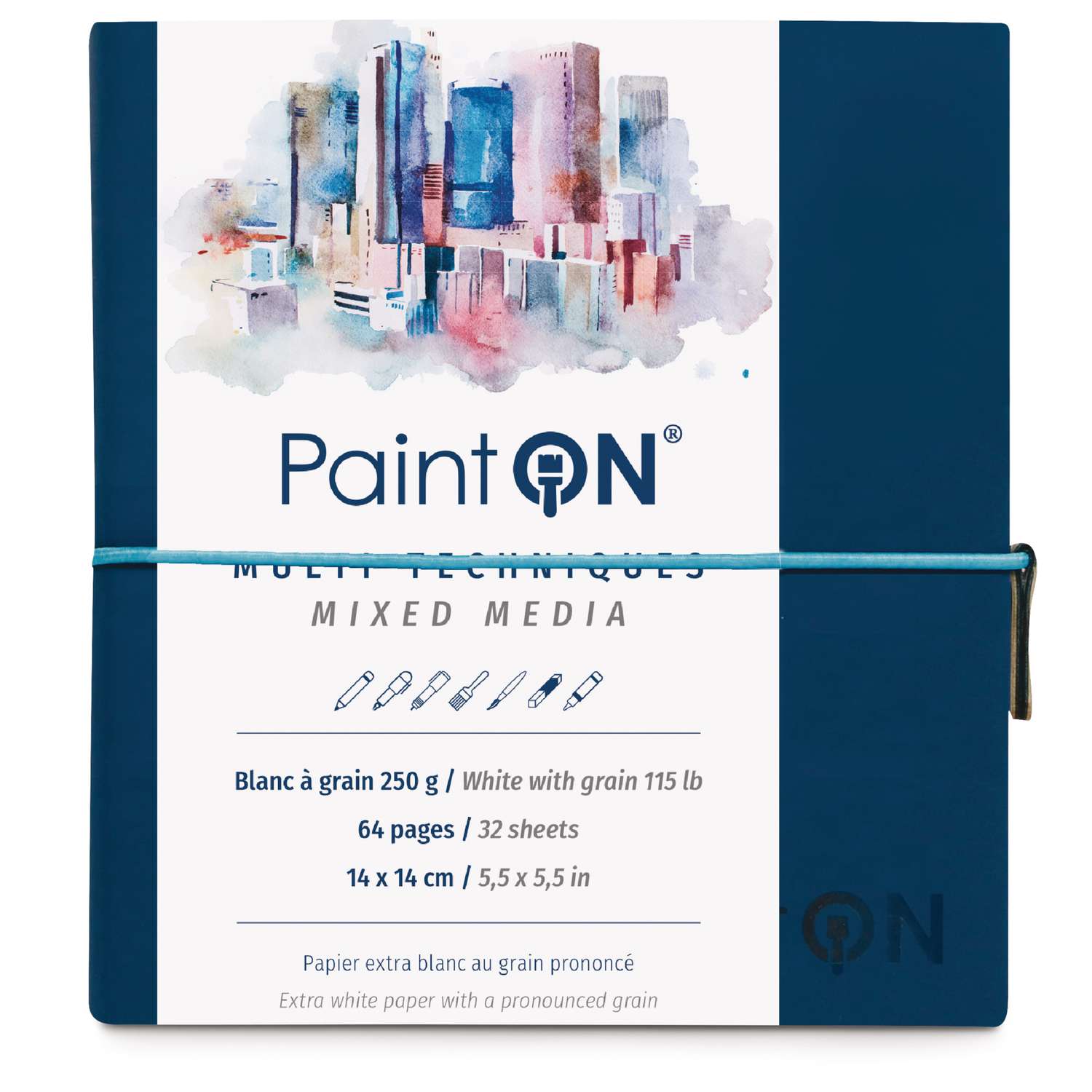 Carnet Paint On - 19x19cm - Clairefontaine - Creastore