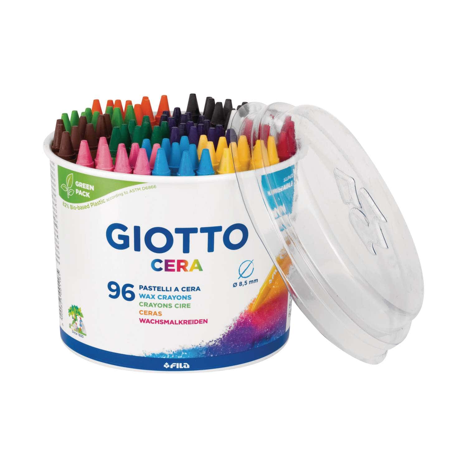 Coffret de 96 crayons à la cire Cera Giotto  Le Géant des Beaux-Arts - N°1  de la vente en ligne de matériels pour Artistes