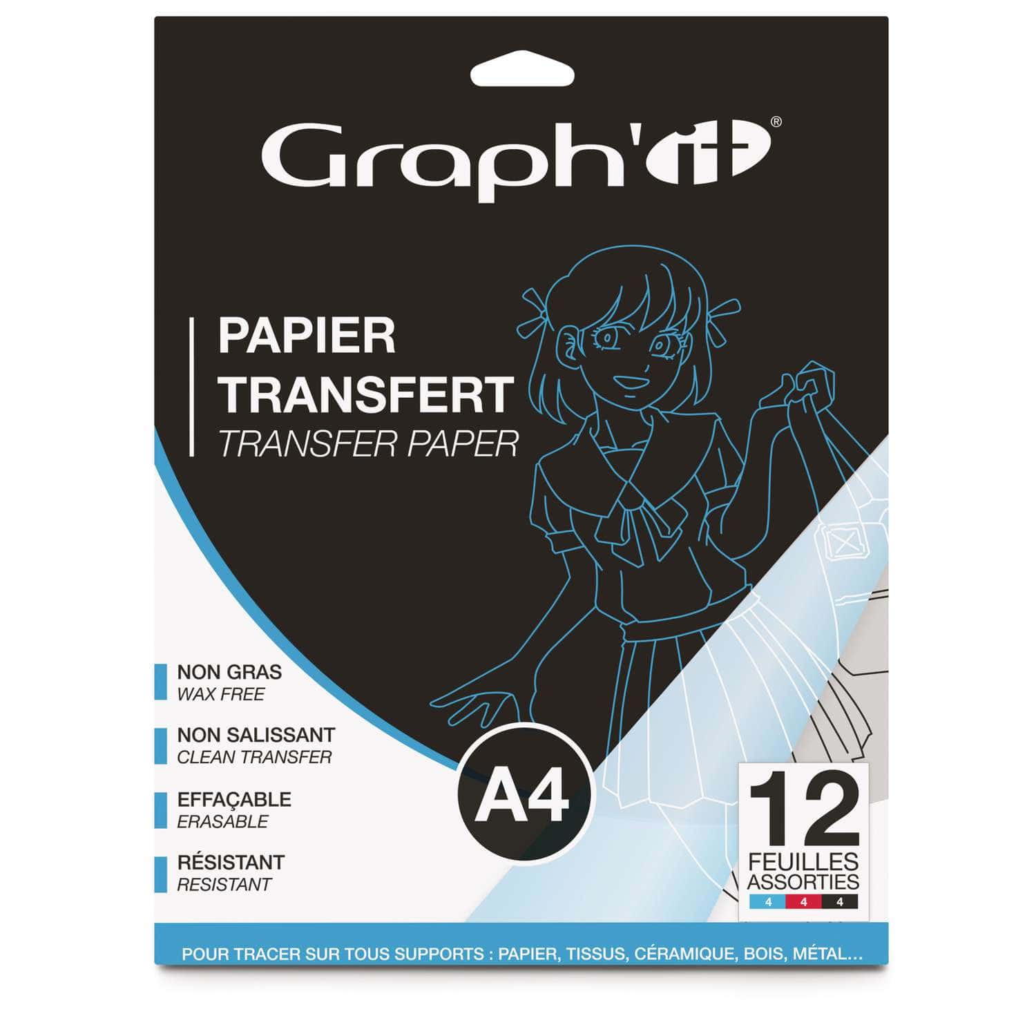 Graphtek - 110 feuilles de papier transfert par