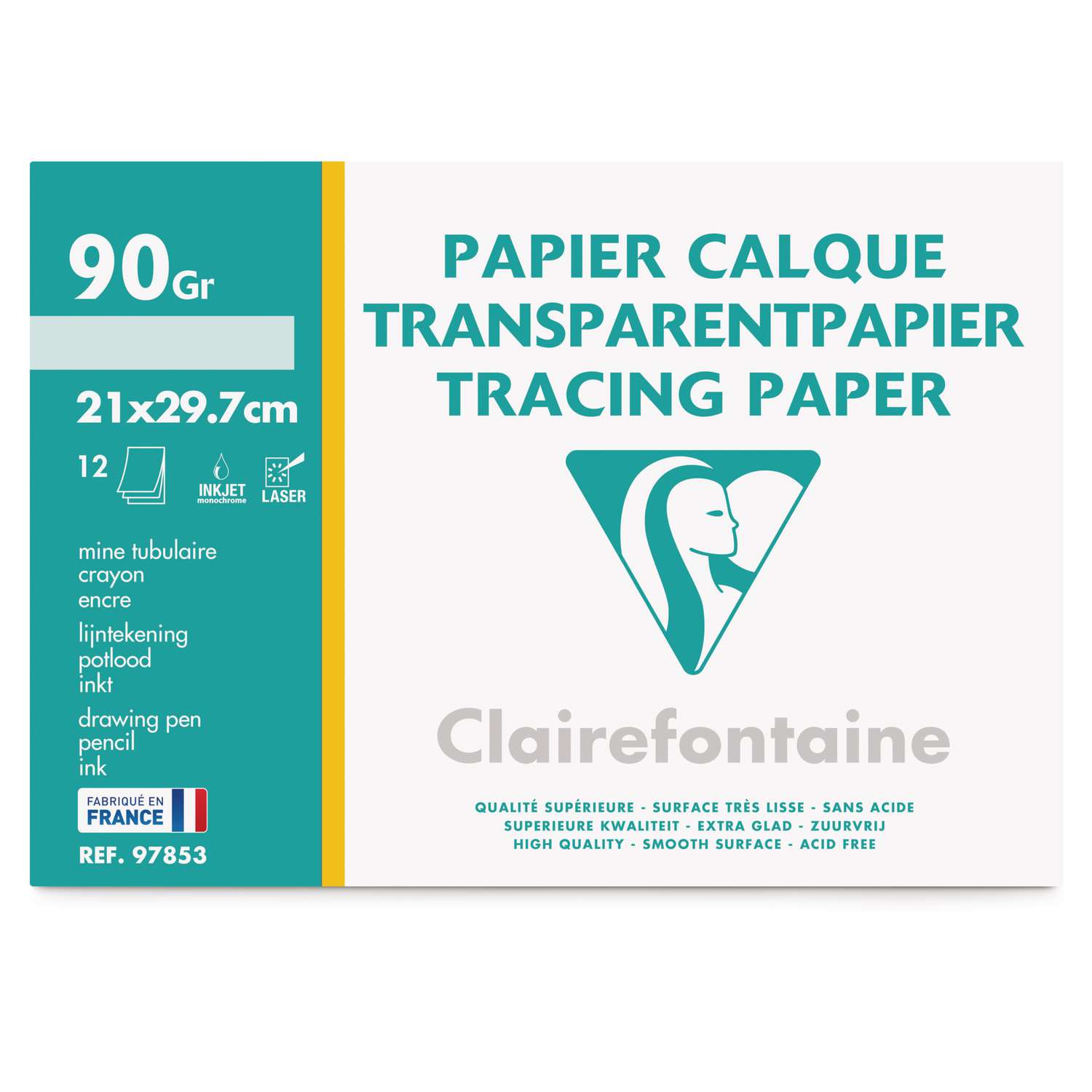 Clairefontaine Calque 70g Papier calque - A3 - Suitup - Art Supplies