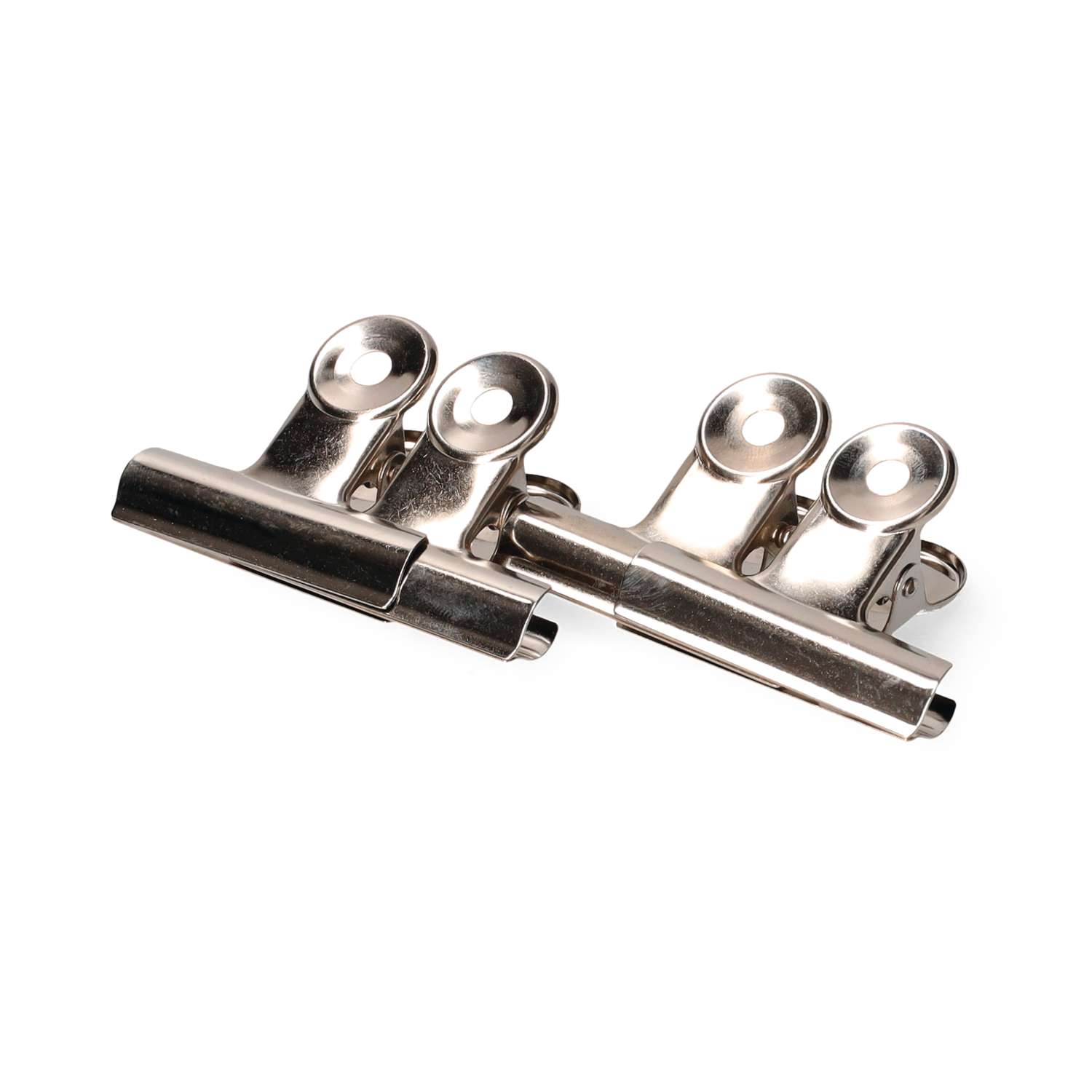 Pinces Métal 77mm Lot De 10 - Clips Fermeture Acier Inoxydable Noir