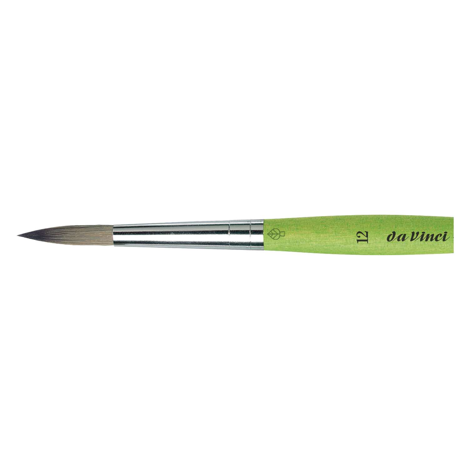 Da Vinci Série 373 – Set De 4 Pinceaux Ronds Synthétiques Qualité Pro (Tailles 6, 8, 10, 12) – Idéal Aquarelle, Acrylique, Détails