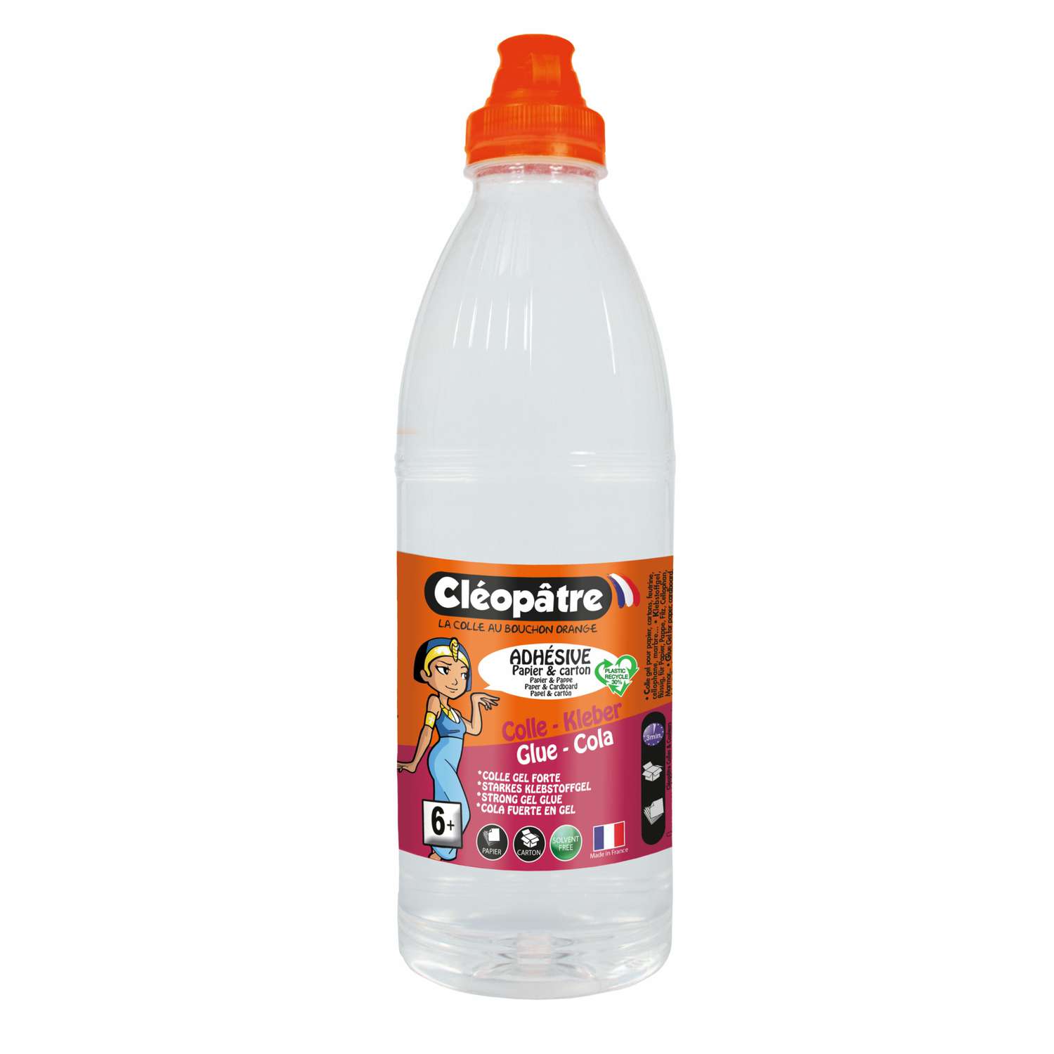 Colle liquide blanche vinylique CLEOPATRE : le flacon de 100g à Prix  Carrefour