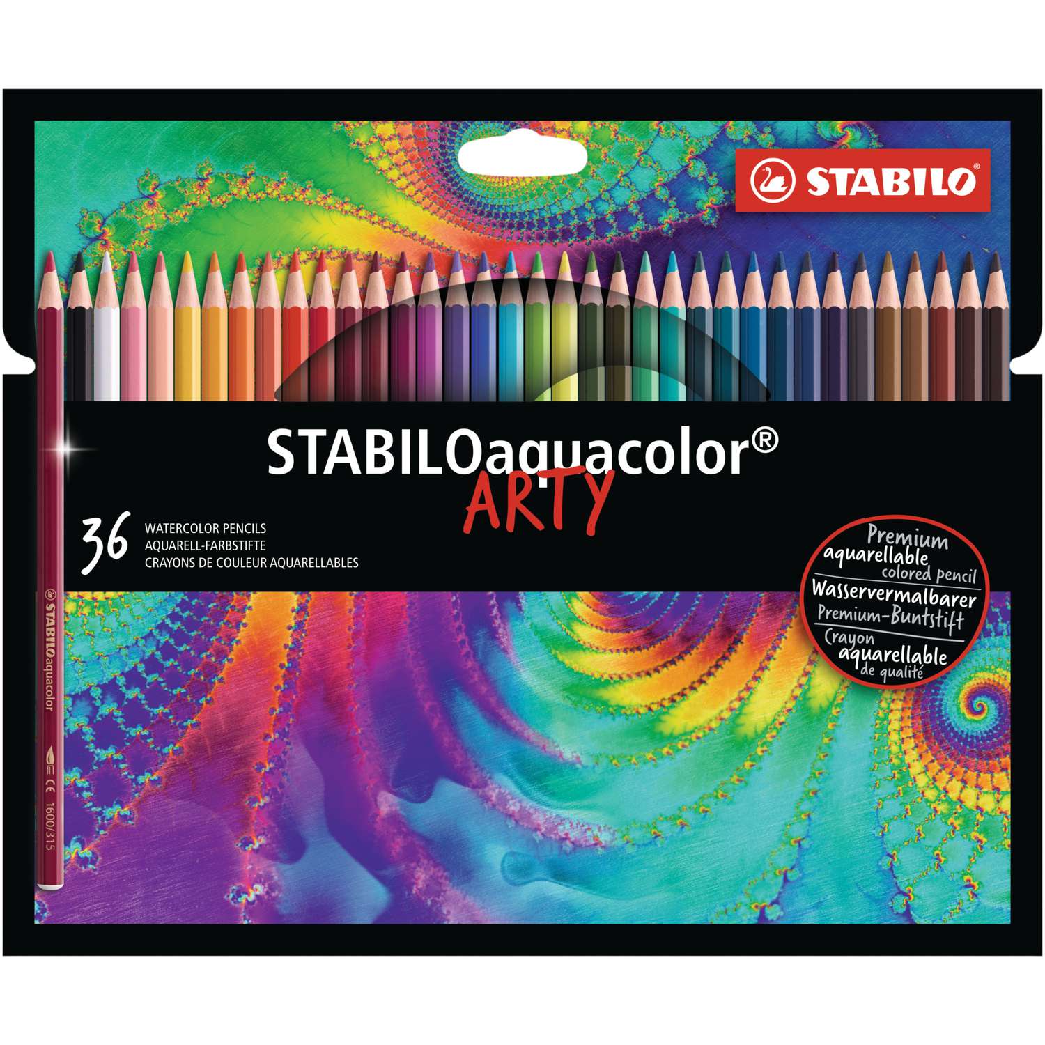 Set de crayons aquarellables Stabilo® aquacolor Arty  Le Géant des  Beaux-Arts - N°1 de la vente en ligne de matériels pour Artistes
