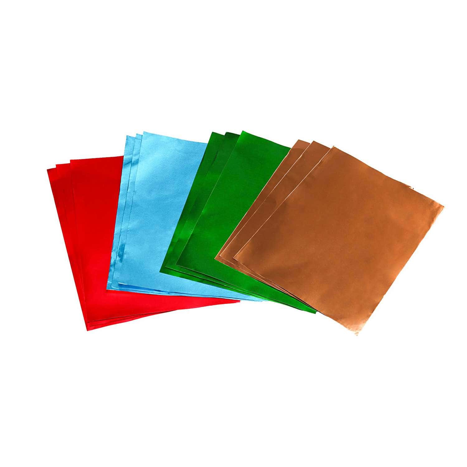 Pochette de 12 feuilles de métal à repousser en aluminium 21 x 30 cm  argent/couleurs assorties - Cdiscount Jeux - Jouets