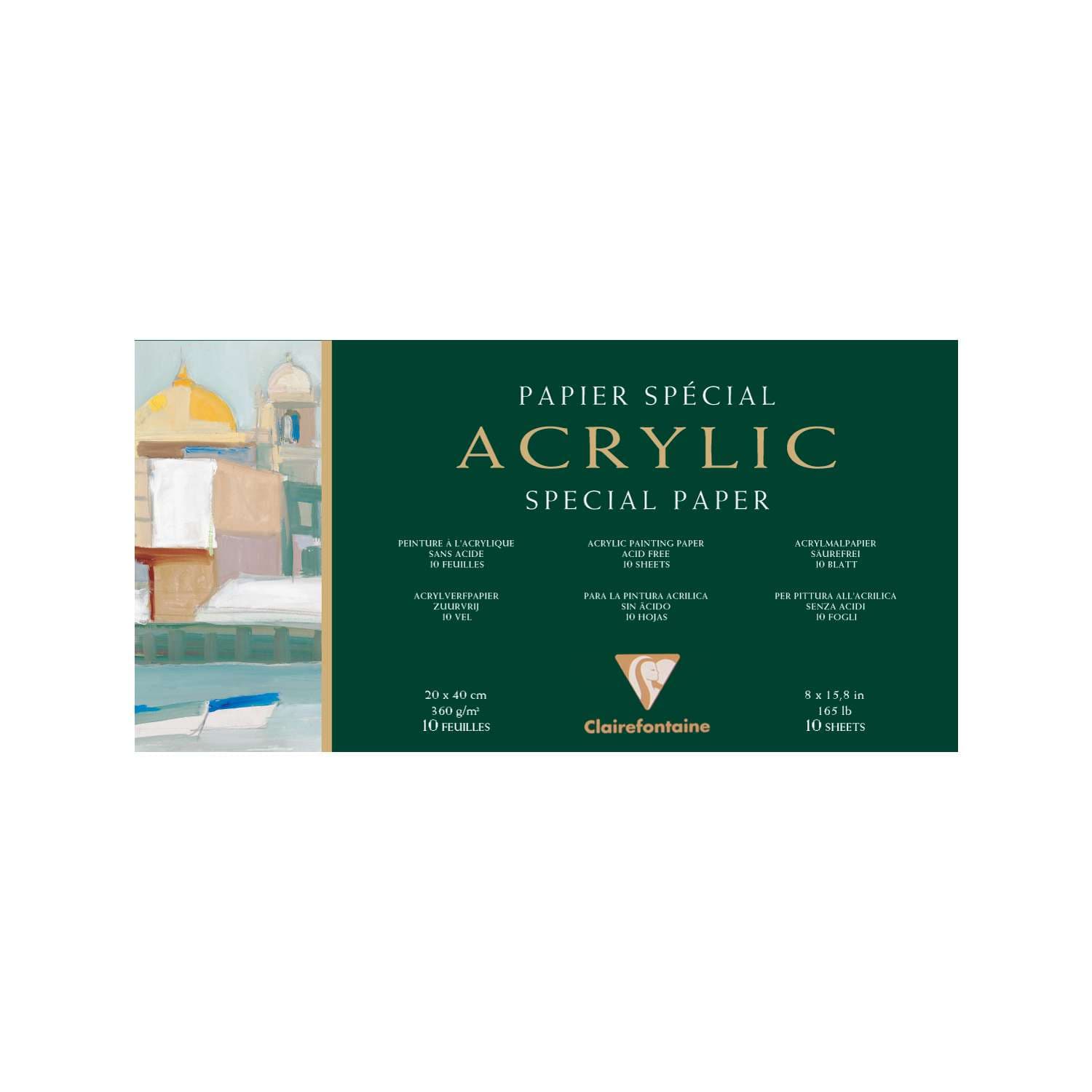 Bloc papier peinture acrylique 360g/m² - Papier peinture