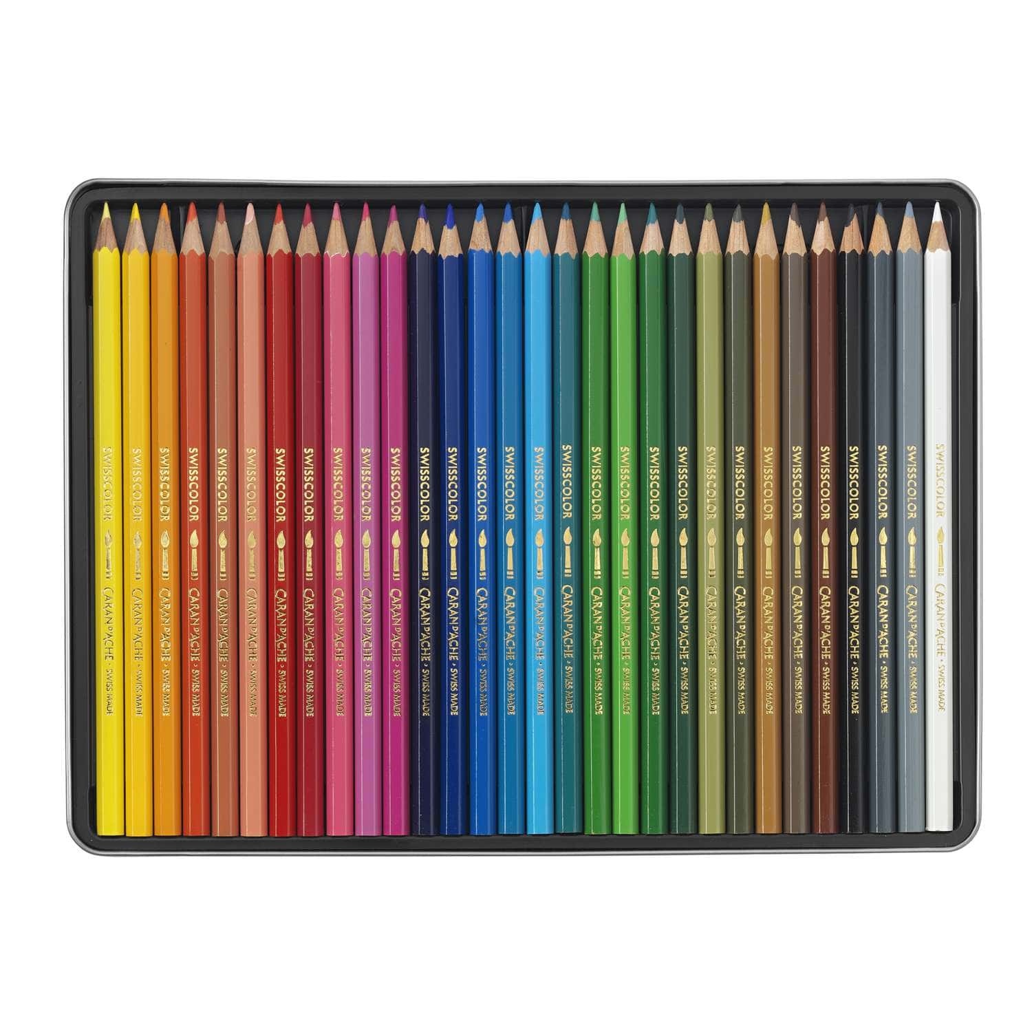 Crayons de couleurs aquarellables Caran d'Ache SwissColor