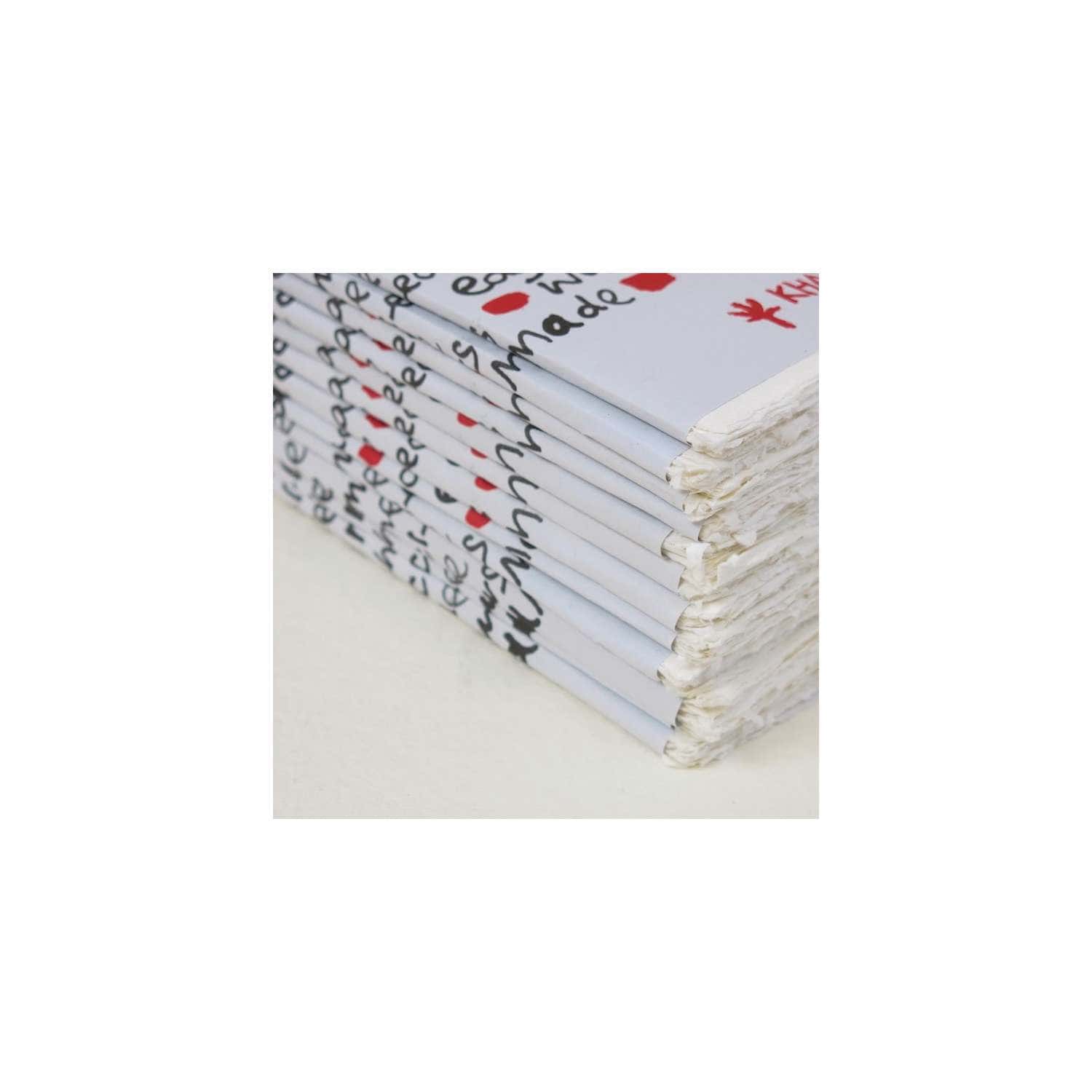 Papier coton Khadi A5 300 g/m² 100 % coton Feuilles de chiffon Papier  aquarelle fait main blanc indien état de surface moyen Respectueux de la  nature -  France