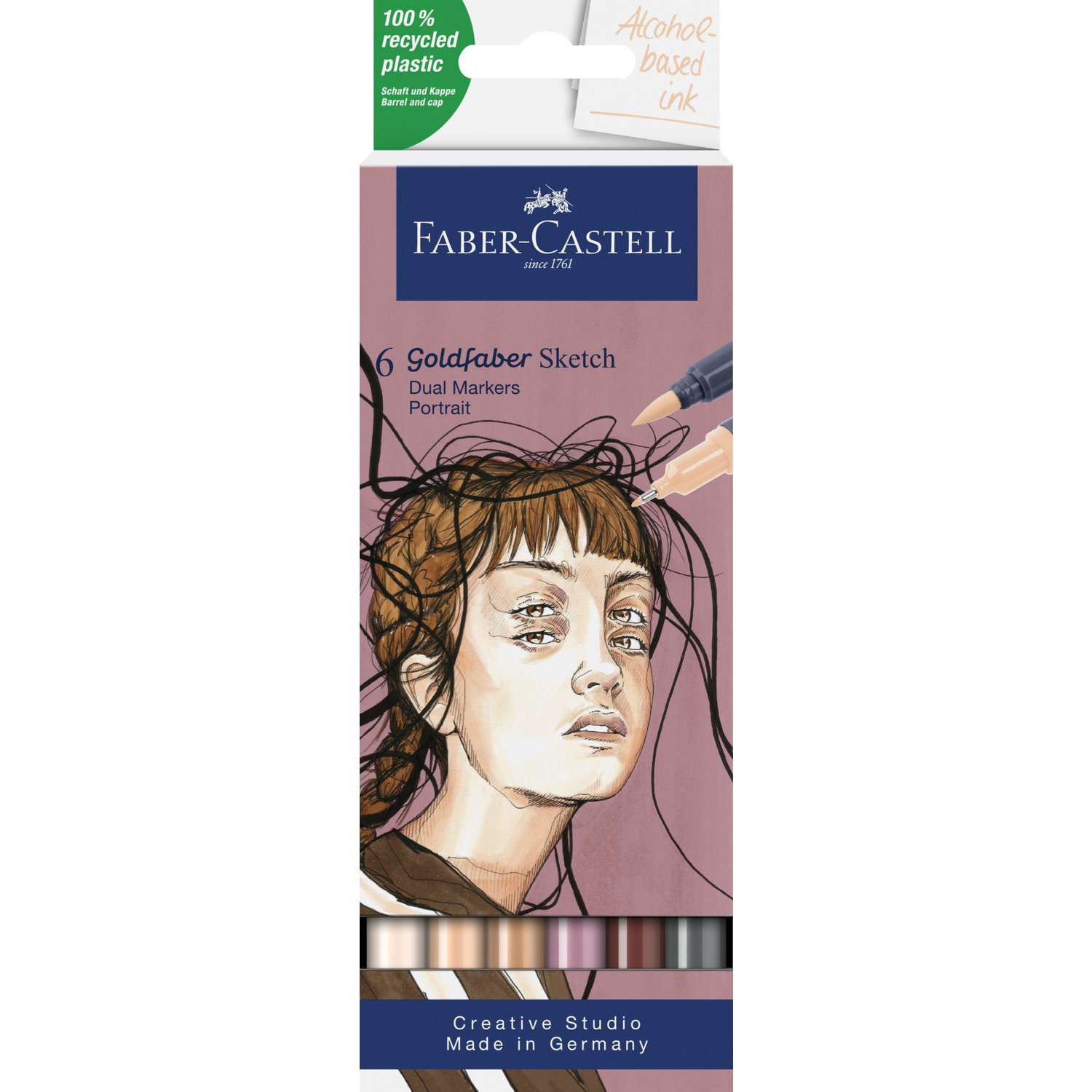 Set De Marqueurs Faber-Castell Goldfaber Sketch - 4 Feutres à Alcool Double Pointe, Collection Manga Romantique - 1