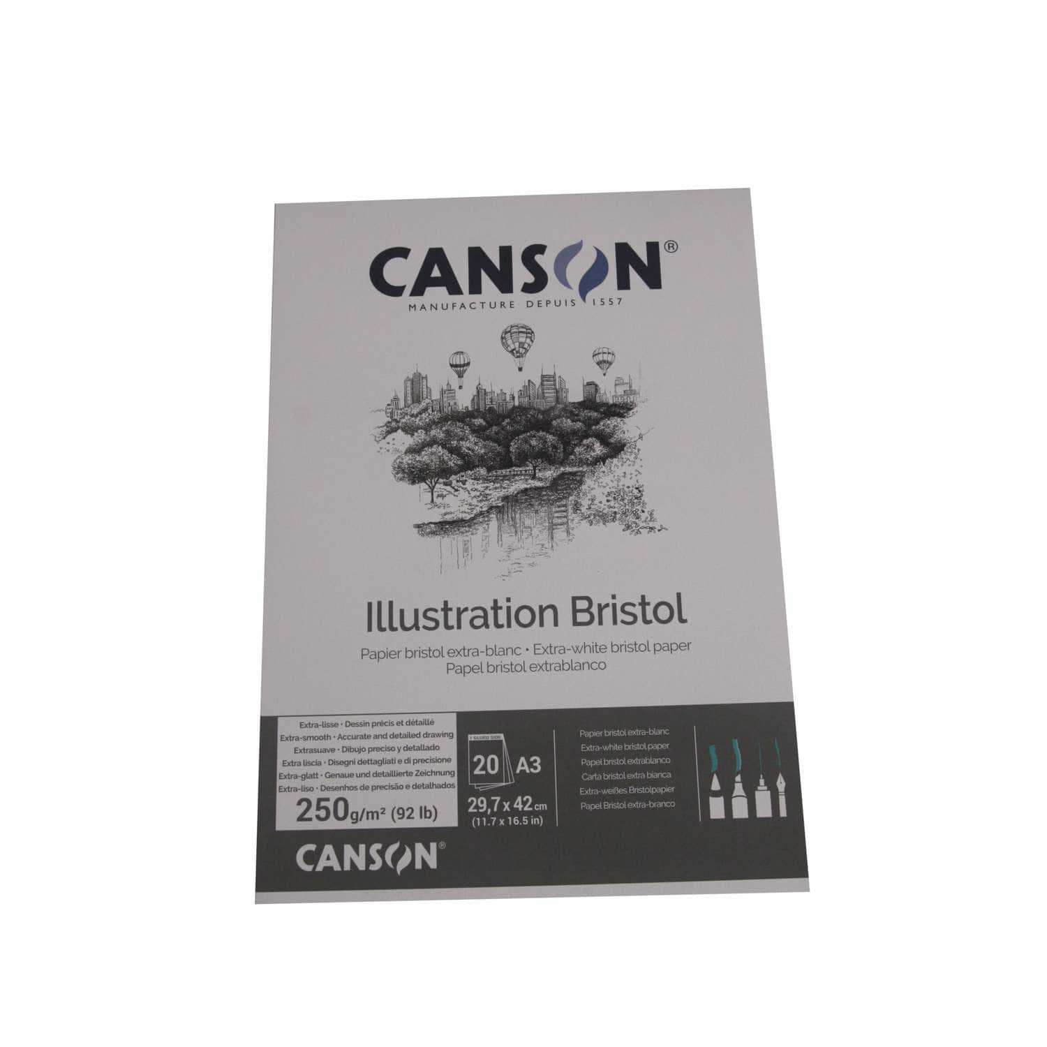 Bloc Bristol 20 feuilles format A4 de Canson