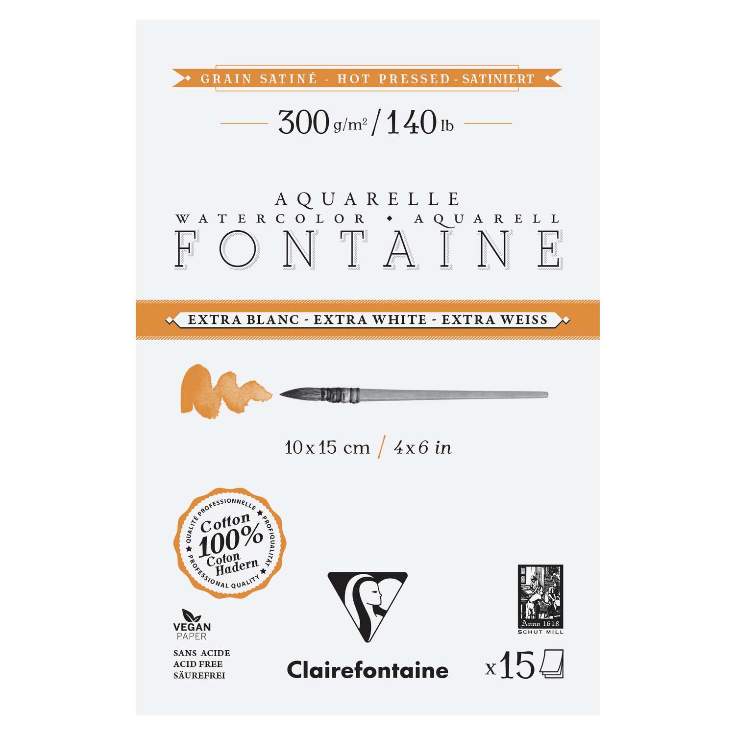 Rouleau Aquarelle Premium - 113x914 Cm, 300g/m², Grain Satiné Blanc Naturel | Parfait Pour Artistes - 3