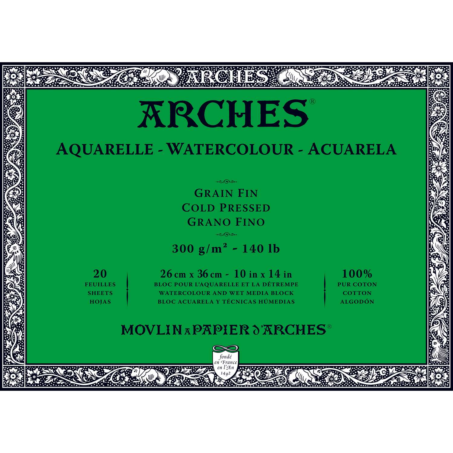 Bloc De Papier Aquarelle Van Gogh 300g - 12 Feuilles 13,5 X 21 Cm - Royal Talens - Neuf