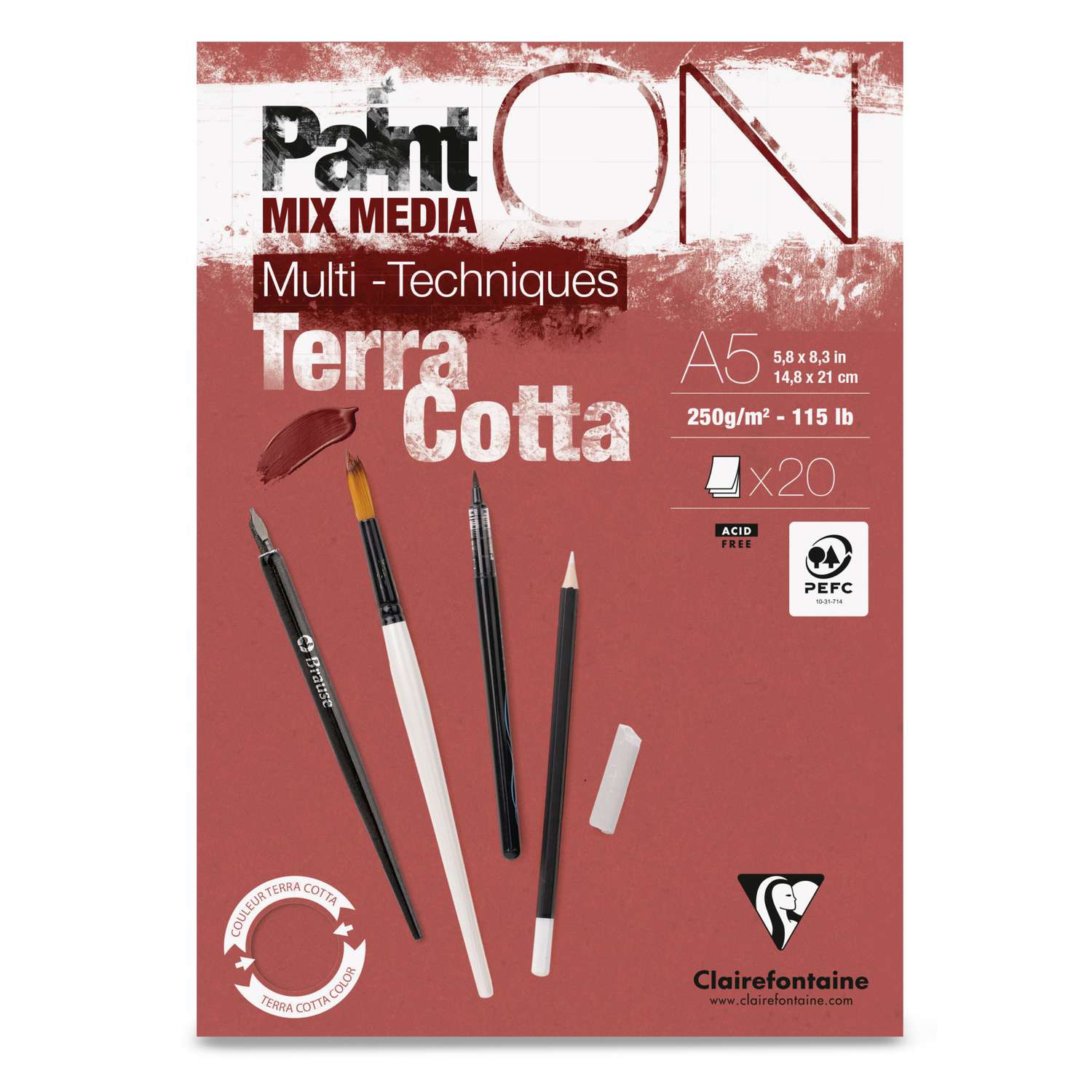 975809C Bloc Collé Painton Multi-Techniques - 30 Feuilles Papier Dessin 975809C Bloc Collé Painton Multi-Techniques - 30 Feuilles Papier Dessin