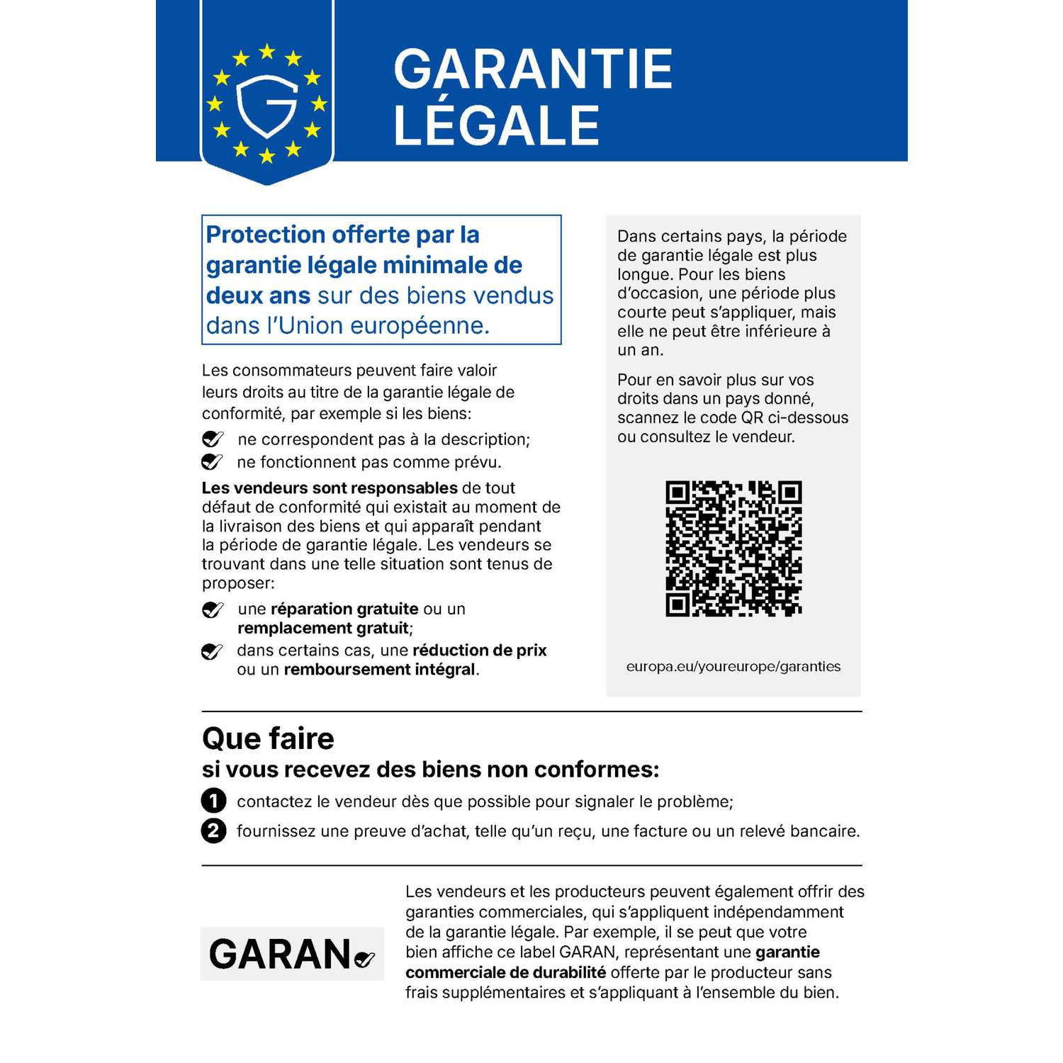 Garantie légale