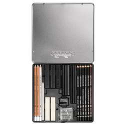 Set de dessin Noir et Blanc Skull, édition limitée Cretacolor
