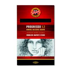 Coffret de 12 crayons graphite plein Progresso 8911  Koh-I-Noor
