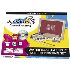 Set de sérigraphie acrylique à base d’eau Daler-Rowney System 3