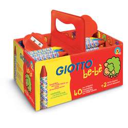 Coffret de 40 crayons à la cire incassables