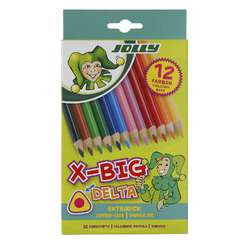 Set de crayons colorés Jolly X-Big Delta 