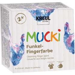 Set de gouache aux doigts nacrée Mucki Kreul