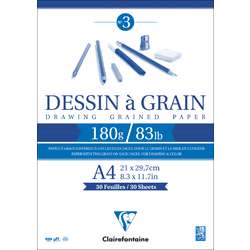 Bloc Dessin à Grain 185 g/m² Clairefontaine