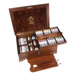 Coffret en bois peinture à l'huile Mussini Schmincke