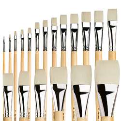 Pinceaux plats série 7182 da Vinci Top Acryl, manches longs