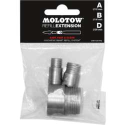 Lot de 3 bagues de recharge Refilll Extension Molotow