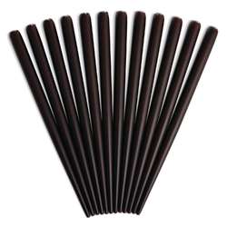 Porte-plumes couleur acajou, 12 pièces