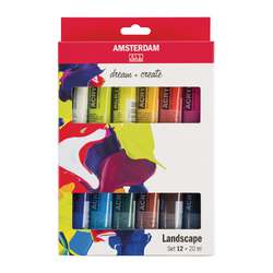 Coffret 12 tubes peinture acrylique Amsterdam Royal Talens