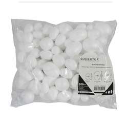 Paquet de 100 œufs en polystyrène Sodertex, blanc