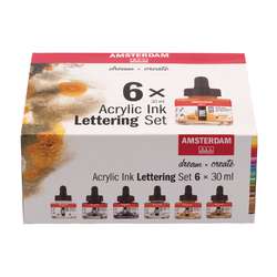 Coffret Lettering encre acrylique Amsterdam