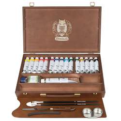 Coffret bois 15 couleurs à l'huile Norma Schmincke