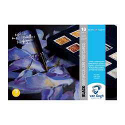 Bloc cartes postales aquarelle noir Van Gogh