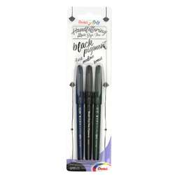 Set de 3 Brush Sign Pen Pigment Pentel