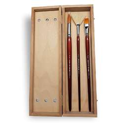 Coffret de pinceaux huile acrylique Lineo