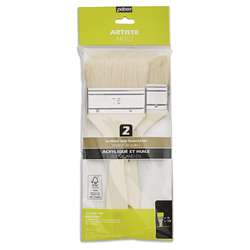 Set de 2 pinceaux spalter en fibres synthétiques Pébéo
