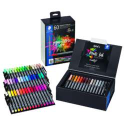 Sets de 60 feutres pigment brush pen 371 Staedtler