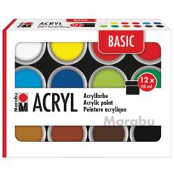Set peinture acrylique Basic Marabu