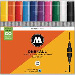 Set de 10 marqueurs Acrylic Twin Molotow