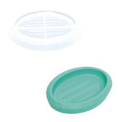 Moule en silicone pour porte-savon, ovale